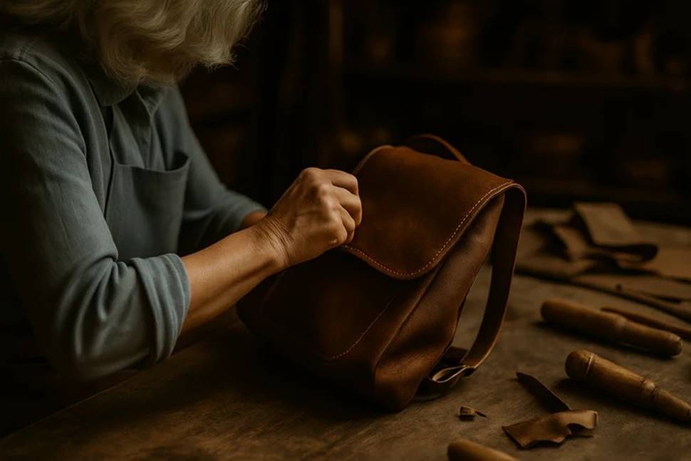 Ein Bild, das Person, Im Haus, Zubehr, Handtasche enthlt.

KI-generierte Inhalte knnen fehlerhaft sein.